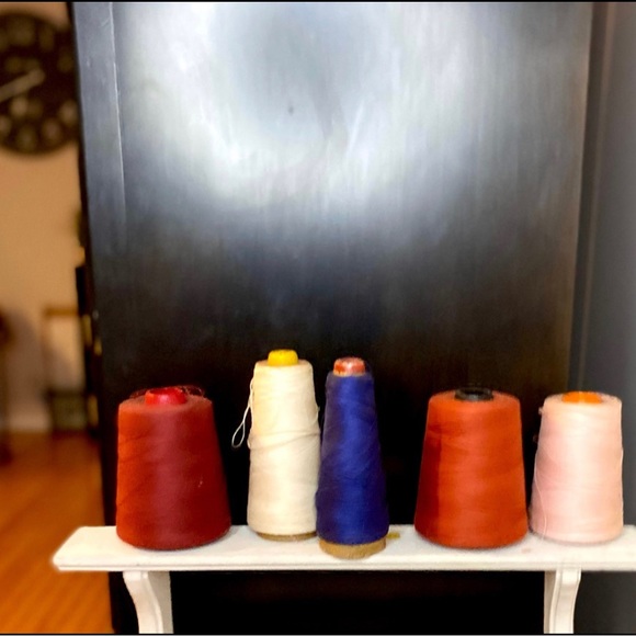 Vintage Large Spools of Thread, Set of 6 - Picture 12 of 13